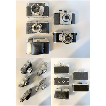 LOTTO 5 FOTOCAMERA ANALOGICA POCKET CAMERA Halina KODAK TRUSITE NON FUNZIONANTI