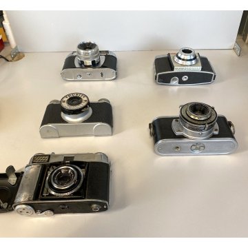 LOTTO 5 FOTOCAMERA ANALOGICA POCKET CAMERA Halina KODAK TRUSITE NON FUNZIONANTI
