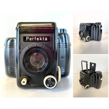 FOTOCAMERA Perfekta Achromat  1:7,7 F 80mm VEB RHEINMETAL BACHELITE GERMANY DDR