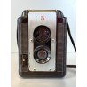 FOTOCAMERA Argus LUMAR 75mm BIOTTICA TLR 6X6 VINTAGE BROWN BACHELITE USA '50/'60