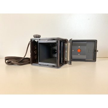 FOTOCAMERA Argus LUMAR 75mm BIOTTICA TLR 6X6 VINTAGE BROWN BACHELITE USA '50/'60
