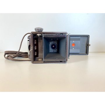 FOTOCAMERA Argus LUMAR 75mm BIOTTICA TLR 6X6 VINTAGE BROWN BACHELITE USA '50/'60