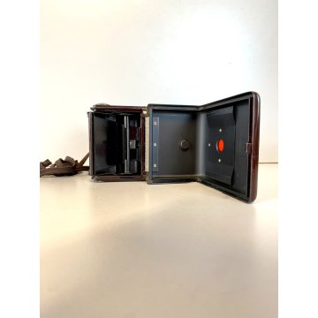 FOTOCAMERA Argus LUMAR 75mm BIOTTICA TLR 6X6 VINTAGE BROWN BACHELITE USA '50/'60