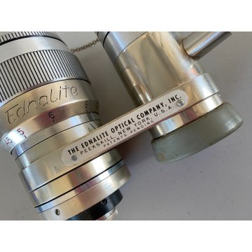 OBIETTIVO ZOOM EDNALITE CINEPRESA PELLICOLA 8MM TELEPHOTO WIDEANGLE NORMAL USA