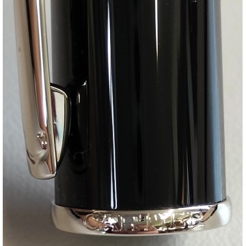 Diabolo de Cartier ROLLER VINTAGE Penna Sfera LACCA NERA Ballpoint Pen GEMMA BLU