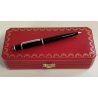 Diabolo de Cartier STYLO BILLE VINTAGE Penna Sfera LACCA NERA Gemma Blu BOX
