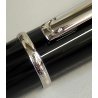 Diabolo de Cartier STYLO BILLE VINTAGE Penna Sfera LACCA NERA Gemma Blu BOX