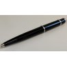Diabolo de Cartier STYLO BILLE VINTAGE Penna Sfera LACCA NERA Gemma Blu BOX