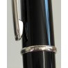Diabolo de Cartier STYLO BILLE VINTAGE Penna Sfera LACCA NERA Gemma Blu BOX