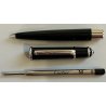 Diabolo de Cartier STYLO BILLE VINTAGE Penna Sfera LACCA NERA Gemma Blu BOX