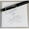 Diabolo de Cartier STYLO BILLE VINTAGE Penna Sfera LACCA NERA Gemma Blu BOX
