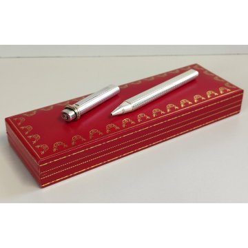 Must de Cartier PENNA SFERA Trinity STYLO / PEN BALLPOINT Vintage BOX Rosso Oro