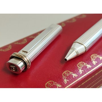 Must de Cartier PENNA SFERA Trinity STYLO / PEN BALLPOINT Vintage BOX Rosso Oro