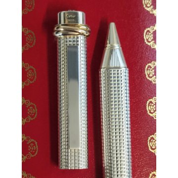 Must de Cartier PENNA SFERA Trinity STYLO / PEN BALLPOINT Vintage BOX Rosso Oro