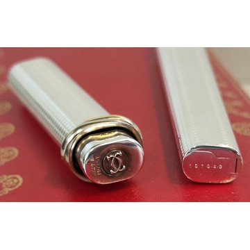 Must de Cartier PENNA SFERA Trinity STYLO / PEN BALLPOINT Vintage BOX Rosso Oro
