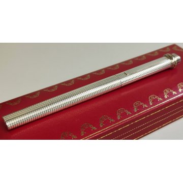 Must de Cartier PENNA SFERA Trinity STYLO / PEN BALLPOINT Vintage BOX Rosso Oro