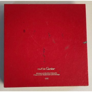 Must de Cartier OROLOGIO TAVOLO quartz SVEGLIA VIAGGIO BORDEAUX ORO Pendulette
