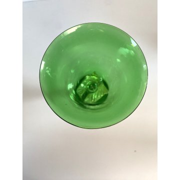 COPPIA TIPETTO VETRO SOFFIATO MURANO Paolo Venini CALICE  22,5cm/h VINTAGE '50