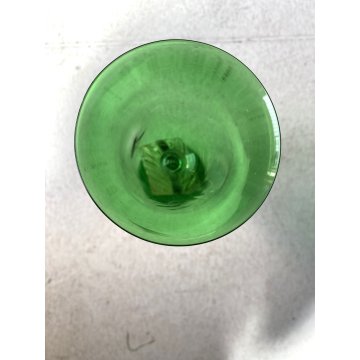 COPPIA TIPETTO VETRO SOFFIATO MURANO Paolo Venini CALICE  22,5cm/h VINTAGE '50