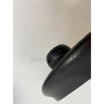 ANTICA TECA CAMPANA VETRO SOFFIATO BASE LEGNO ø 18,2 x 34 cm/h FINE '800