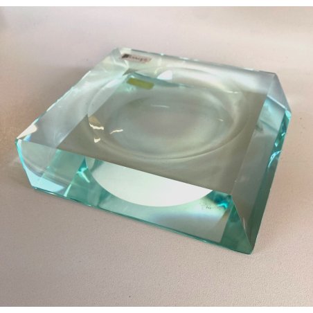 SVUOTATASCHE FERMACARTE CRISTALLO MOLATO Losvop VIDE POCHE VINTAGE PRESSE PAPIER