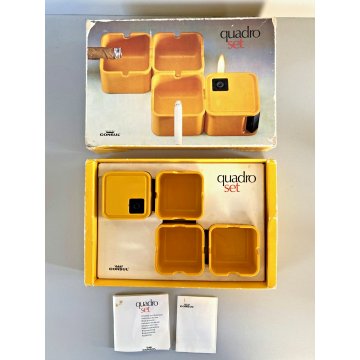 QUADRO SET FUMO Consul POSACENERE DESIGN Florian Seiffert GERMANY VINTAGE  '70s