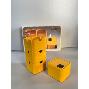 QUADRO SET FUMO Consul POSACENERE DESIGN Florian Seiffert GERMANY VINTAGE  '70s