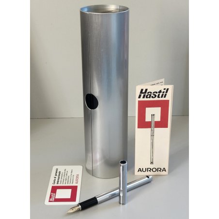 AURORA Hastil PENNA STILOGRAFICA Design Zanuso NIB Oro VINTAGE FOUNTAIN PEN BOX