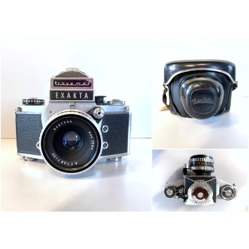 FOTOCAMERA REFLEX EXAKTA VX1000 LENS AUS Jena  T1:2,8 f 50 CUSTODIA '60