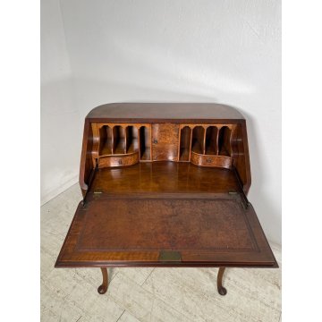 ANTICO PICCOLO SCRITTOIO SECRETAIRE LEGNO NOCE EPOCA '900 RIBALTA LUIGI FILIPPO