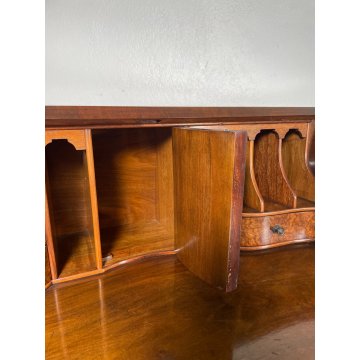 ANTICO PICCOLO SCRITTOIO SECRETAIRE LEGNO NOCE EPOCA '900 RIBALTA LUIGI FILIPPO