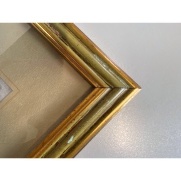 QUADRO DISEGNO RITRATTO FIRMATO "FR" CARICATURA FIGURA NOBIL UOMO