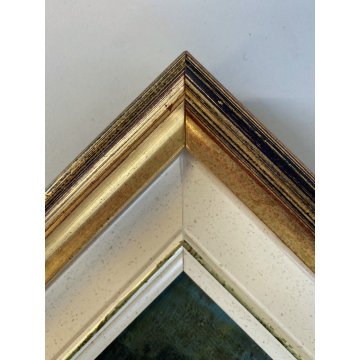 DIPINTO OLIO L. Marchetti PAESAGGIO RURALE FIGURA FEMMINILE CONTADINA CESTE '800