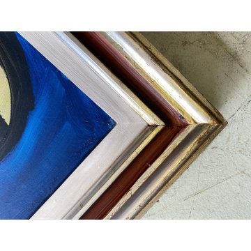 QUADRO DIPINTO OLIO TELA Gustavo Boldrini ASTRATTO FIGURA FEMMINILE 1972