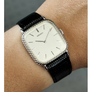 OROLOGIO POLSO LADY Seiko 1100-5770 meccanico ANNI 80 Vintage Wrist Watch JEWELS