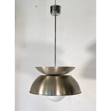 LAMPADARIO Cetra DESIGN Vico Magistretti METALLO LAMPADA SOFFITTO 1965  VINTAGE