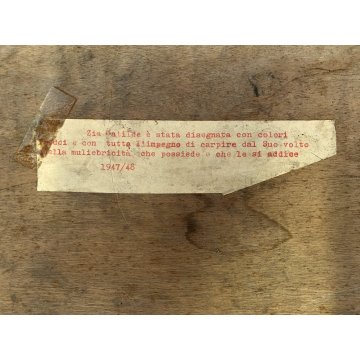 DIPINTO OLIO Corrado Selvini RITRATTO Zia Matilde FIGURA FEMMINILE ASTRATTO '47
