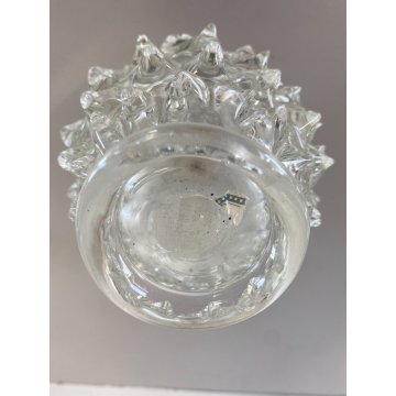 SET 3 Vanity Bottle  Barovier&Toso VETRO MURANO ROSTRATO TRASPARENTE ART DECO'