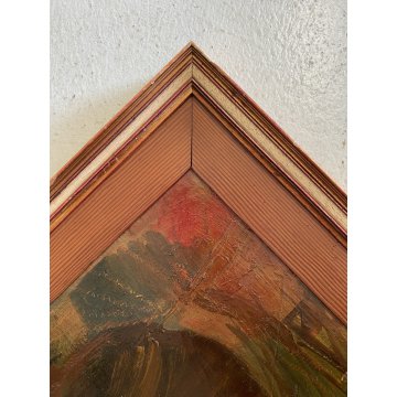 DIPINTO OLIO FAESITE Corrado Selvini RITRATTO DONNA FIGURA FEMMINILE ASTRATTO