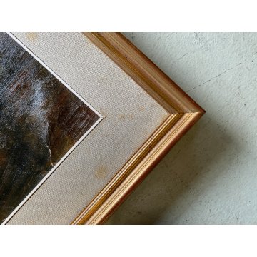 DIPINTO OLIO Corrado Selvini RITRATTO FIGURA GIOVANE DONNA  ASTRATTO '47