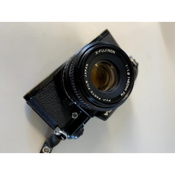 FOTOCAMERA FUJICA AX-3 LENS X-FUJINON 50mm Vivitar TELE 135mm BORSA VINTAGE '80