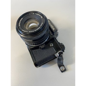 FOTOCAMERA FUJICA AX-3 LENS X-FUJINON 50mm Vivitar TELE 135mm BORSA VINTAGE '80