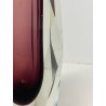 VASO VINTAGE VETRO MURANO SOMMERSO Flavio Poli SFACCETTATO TRASPARENTE VIOLA '50
