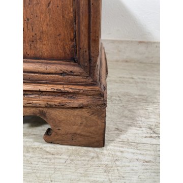 ANTICA PICCOLA CASSAPANCA legno PIOPPO 61 cm epoca 1800 OLD WOOD CHEST FORMELLA