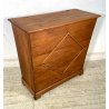 ANTICA PICCOLA LEGNAIA CASSAPANCA legno ABETE 85 cm epoca 1900 OLD WOOD CHEST