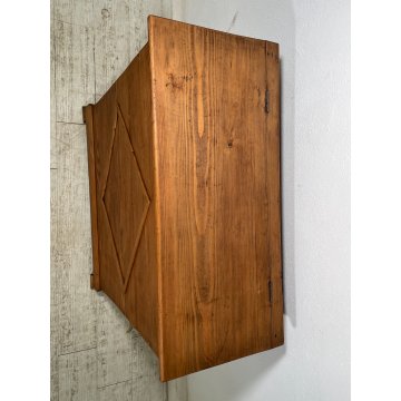 ANTICA PICCOLA LEGNAIA CASSAPANCA legno ABETE 85 cm epoca 1900 OLD WOOD CHEST
