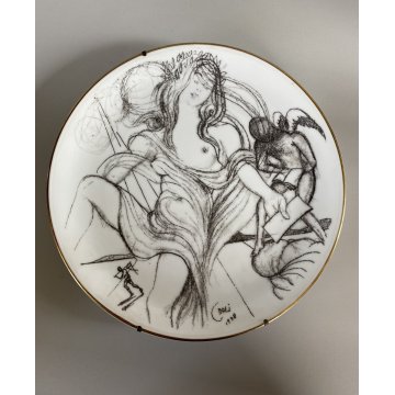 LOTTO 5 PIATTI PARATA SERIE Le Arti Salvator Dalì VICK INTERNATIONAL  n° 1900