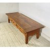 ANTICO TAVOLO SALOTTO TABLE LEGNO NOCE EPOCA 1800 TAVOLINO 3 CASSETTI RUSTICO