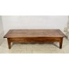 ANTICO TAVOLO SALOTTO TABLE LEGNO NOCE EPOCA 1800 TAVOLINO 3 CASSETTI RUSTICO