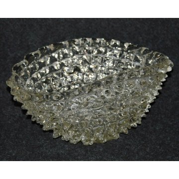 GRANDE VASO ROSTRATO centrotavola DESIGN Ercole Barovier 1950 VETRO MURANO GLASS